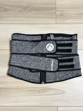 TopMelon Waist Trainer Belt 2XL 33in Compression Sweat Band Gray